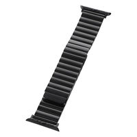 Apple Watch 42(Series 1/2/3)/44/45/46/49mm バンド マグネットブロックメタルバンド ブラック（直送品）