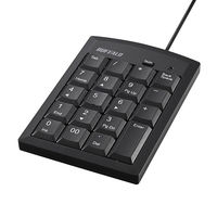 バッファロー  有線テンキーボード　Ｔａｂキー付き　ブラック BSTK130BKZ（直送品）