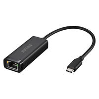 バッファロー  Ｇｉｇａ　ＵＳＢ３．２　Ｇｅｎ１対応　有線ＬＡＮアダプター　ＴｙｐｅーＣ対応モデル　ブラック LUA6-U3-CGTE-BK（直送品）