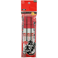 寺西化学工業 寺西化学 マジックインキ No.670丸太字 3本組 赤 M670-T2-3P 1セット(1個×5)（直送品）