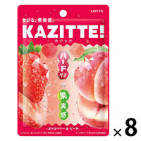 グミ 食べきりサイズ カジッテ　ストロベリー＆ピーチ　80g 1セット(1個×8)