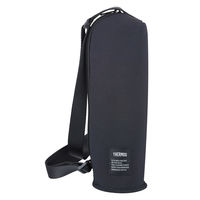 マイボトルポーチ 約500ml用 ブラックAPQ-500 BK 1個 洗濯機可 保冷バッグ 保冷ポーチ ループ付 サーモス