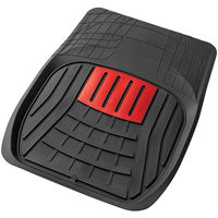 BONFORM バケットマット 3Dデザインラバー 480×620mm レッド フロント1枚 6490-01RE 1個（直送品）