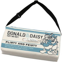 BONFORM ティッシュカバー ファンシー ドナルドキャンバス 250×120mm ブルー 7463-05BL 1個（直送品）