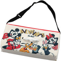 BONFORM ティッシュカバー ファンシー ミッキーキャンバス 250×120mm レッド 7462-05RE 1個（直送品）