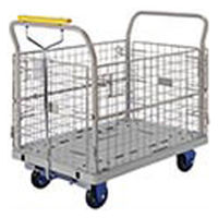 浅香工業 静キャリー NP-300L 金網付 ハンドパーキングブレーキ付 #185026 1台（直送品）