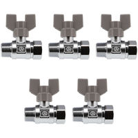 カクダイ ボールバルブ 呼13 5個 GA-EE007 1セット(5個入)（直送品）