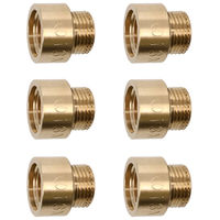 カクダイ 厚口給水ソケット 15ミリ 6個 GA-JE073 1セット(6個入)（直送品）