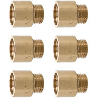 カクダイ 厚口給水ソケット 20ミリ 6個 GA-JE074 1セット(6個入)（直送品）