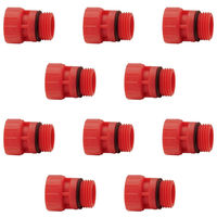 カクダイ キャップラグ 赤 10個 GA-JL019 1セット(10個入)（直送品）