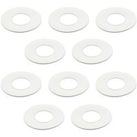 カクダイ ゴムプレート 80×36 白10個 GA-KB101 1セット(10個入)（直送品）