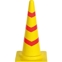 トーグ安全工業 ソフトスコッチコーン(反射3段巻き) SC-70YR 1本（直送品）