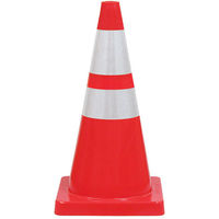 トーグ安全工業 セフティ・ユーロコーンα(アルファ) SEA-70AWH 1本（直送品）