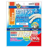 ドギーマン ホワイデント 低脂肪 チューイング スティック ミルク味 超小型犬用 国産 240g（120g×2袋）1袋 犬用 おやつ 歯磨き