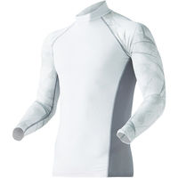 おたふく手袋 BT冷感・消臭パワーストレッチ 長袖バックハイネックシャツ カモフラxホワイト Sサイズ JW-625 1枚（直送品）