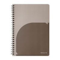 日本ノート ノート リングノート パペルール A5 7mm罫 50枚 グレー PT112GR 1冊