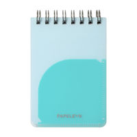 日本ノート ノート リングノート メモ パペルール A7 6mm罫 60枚 ライトブルー E982LB 1冊