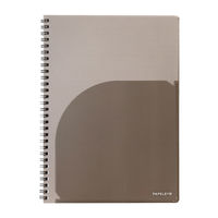 日本ノート ノート リングノート パペルール セミB5 7mm罫 50枚 グレー PT114GR 1冊