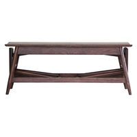 吉桂 BENCH WITH STOOL GAROOL 幅1100mm ブラウン O0538 1台（直送品）