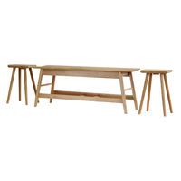 吉桂 BENCH WITH STOOL GAROOL 幅1100mm ナチュラル O0537 1台（直送品）