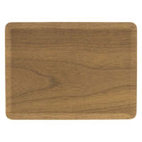 アサヒ興洋 トレー 木製トレー ノンスリップ S 27×20cm ブラウン 473719 1個（直送品）