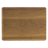 アサヒ興洋 トレー 木製トレー ノンスリップ L 40×30cm ブラウン 473721 1個（直送品）