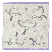 日繊商工 タオル ナチューラファブリカ エナガ ウォッシュタオル 34×35cm ヴァイオレット 473819 1個（直送品）