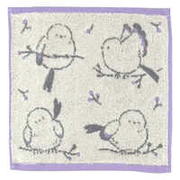 日繊商工 タオル ナチューラファブリカ エナガ タオルチーフ 25×25cm ヴァイオレット 473822 1個（直送品）