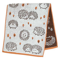 日繊商工 タオル ナチューラファブリカ ハリズ フェイスタオル 34×80cm オレンジ 473826 1個（直送品）