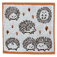 日繊商工 タオル ナチューラファブリカ ハリズ タオルチーフ 25×25cm オレンジ 473832 1個（直送品）