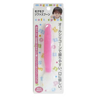 タイガークラウン モグモグソフトスプーン シリコーンゴム製 ピンク 481528 1個（直送品）