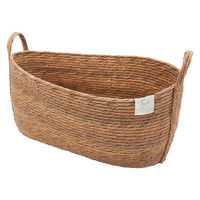 ティーライフ 鉢カバーモネ フェイクPE バスケットオーバル L ブラウン 481906 1個（直送品）