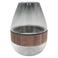 ティーライフ 花瓶 ガラスベース フォグウッド ドロップ L 481883 1個（直送品）