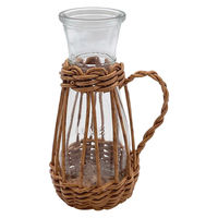 ティーライフ 花瓶 ヴァス フェイクPE 柳フラワーベース ハンドル型 L 481897 1個（直送品）