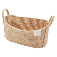 ティーライフ 鉢カバーモネ フェイクPE バスケットオーバル S ナチュラル 481905 1個（直送品）