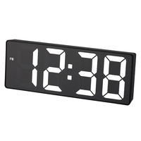 ノア精密 置き時計 フラットアワー デジタル時計 LED MAG 482115 1個（直送品）