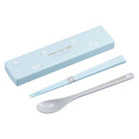 オーエスケー コンビセット シマエナガ 引フタコンビ 箸 スプーン 482243 1個（直送品）