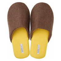 ResoTrading スリッパ ディジョン ルームシューズ S 約22.0~24.5cm ブラウン 482390 1個（直送品）