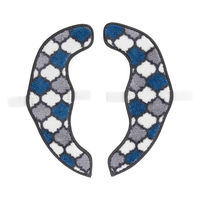 カキウチ 便座カバー フンワリッチ便座マット モロッカン U型 O型 兼用 ネイビー 482436 1個（直送品）