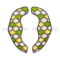 カキウチ 便座カバー フンワリッチ便座マット モロッカン U型 O型 兼用 アースグリーン 482437 1個（直送品）