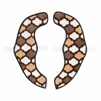 カキウチ 便座カバー フンワリッチ便座マット モロッカン U型 O型 兼用 ブラウン 482438 1個（直送品）