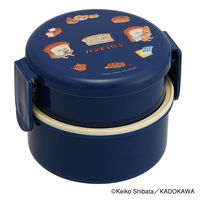 スケーター 弁当箱 500ml 2段 抗菌丸型ランチBOX2段 パンどろぼう 482466 1個（直送品）