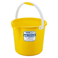 不動技研 掃除バケツ ホース止め付き べんりっこバケツ 10L イエロー 482555 1個（直送品）