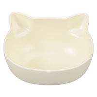 カノー catte ねこ 抗菌ボウル 日本製 こども食器 BPAフリー アイボリー 482678 1個（直送品）