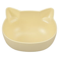 カノー catte ねこ 抗菌ボウル 日本製 こども食器 BPAフリー イエロー 482682 1個（直送品）