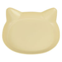 カノー 抗菌ランチプレート catte ねこ 日本製 電子レンジ対応 食洗機対応 BPAフリー イエロー 483006 1個（直送品）