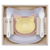 食器 ギフトセット catte Giftbox ランチプレート プレート ボウル スプーン フォーク 日本製 BPAフリー 483013（直送品）