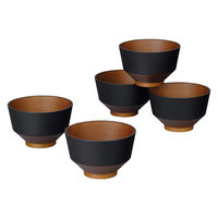 カノー 汁椀 和の色 漆黒 5個入 484941 1個（直送品）