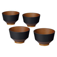 カノー 汁椀 和の色 漆黒 4個入 484940 1個（直送品）