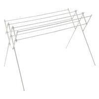 平安伸銅工業 室内物干し 物干しスタンド 伸縮タイプ マットホワイト タオル干し 幅70~126cm 487274 1個（直送品）